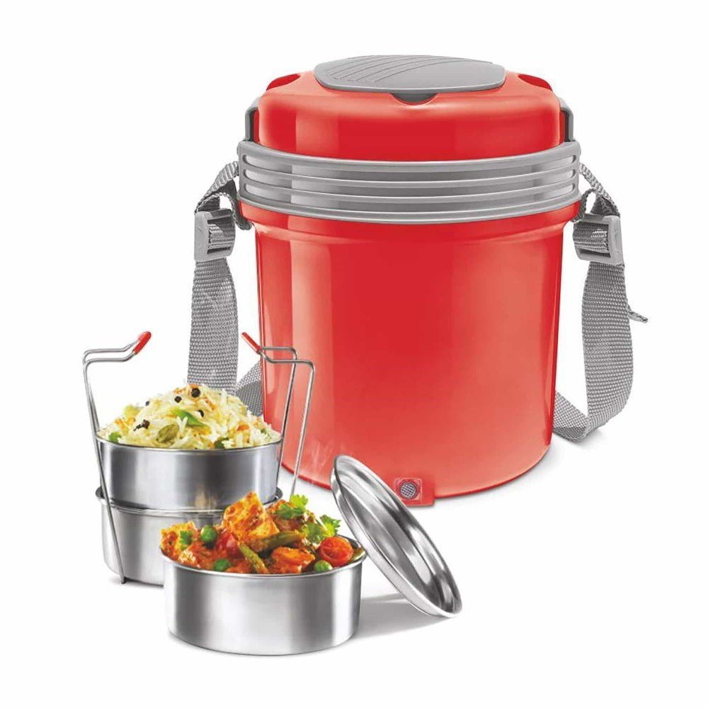Electron_3_Red_1_1.jpg Heavy Duty Copper Motor Mixer Grinder with 3 Stainless Steel Jars - Image 1